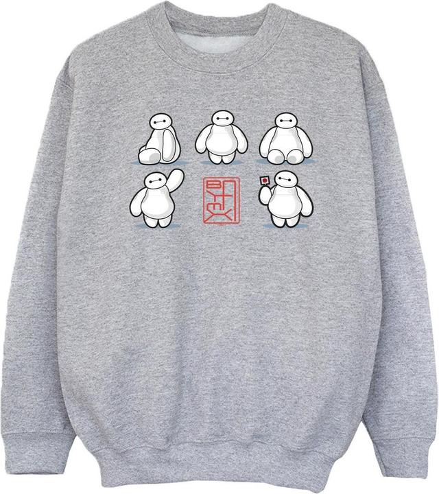 Actual product image Disney Girls Big Hero 6 Baymax Many Poses Sweatshirt (140, 146)