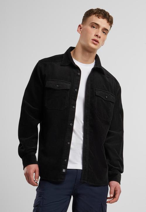 Produktbild Brandit Corduroy Classic Langarm-Shirt Grösse 7XL Farbe Schwarz (7XL)