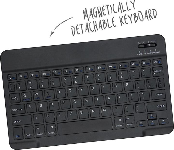 Actual product image Accezz QWERTY Keyboard Bookcase iPad Air (2025 / 2024 / 2022 / 2020) / Pro 11 (2022 - 2018)