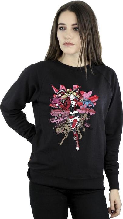 Actual product image Womens/Ladies Harley Quinn Hyenas Sweatshirt (XL)