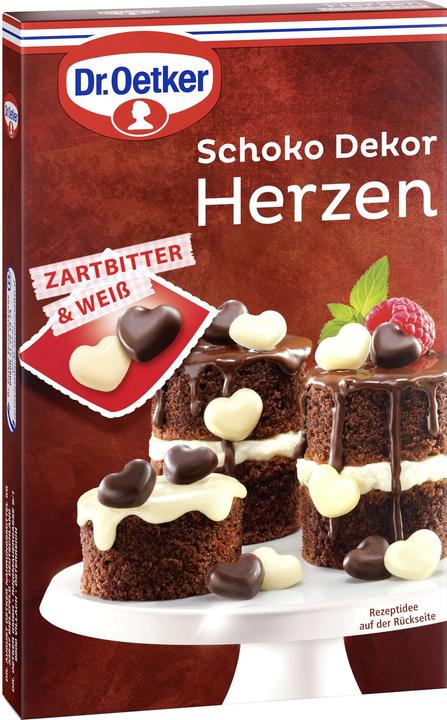 Dr. Oetker Cuori di cioccolato decorati (4 x)