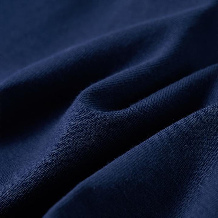 Actual product image VidaXL Children's long-sleeved shirt navy blue 92,Material: 95 % cotton (92)