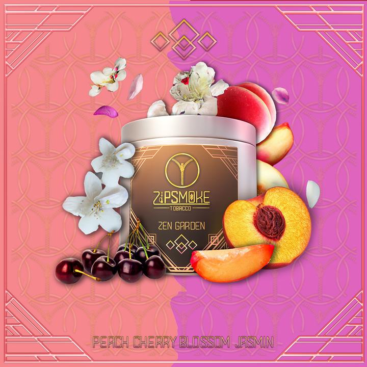 Image du produit Zipsmoke Tabac Shisha Tabac - Zen Garden 200g (Pêche, Jasmin, Cerisier en fleurs, 200 g)