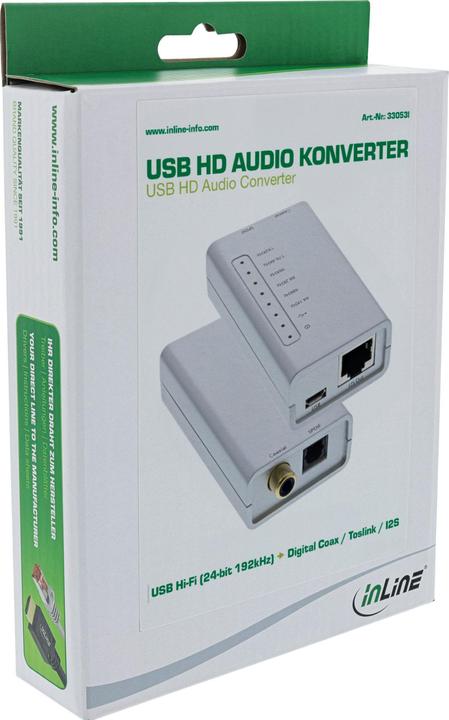 Produktbild InLine USB HD Audio Adapter (Kamera Konverter)