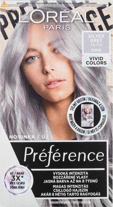 Produktbild L'Oréal Paris PrÃ©fÃ©rence Vivid Colors (10,112 Silver Grey)