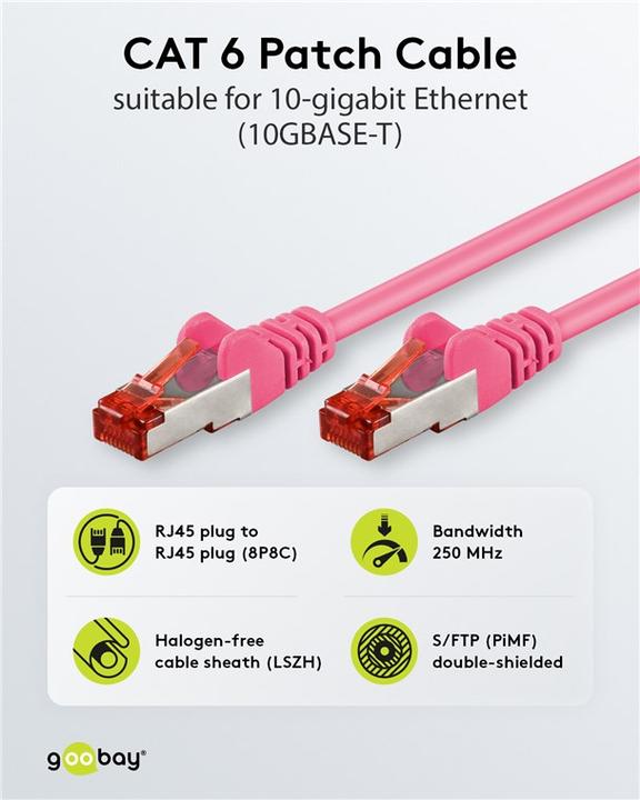 Productafbeelding Goobay Netwerkkabel (S/FTP, CAT6, 0.50 m)