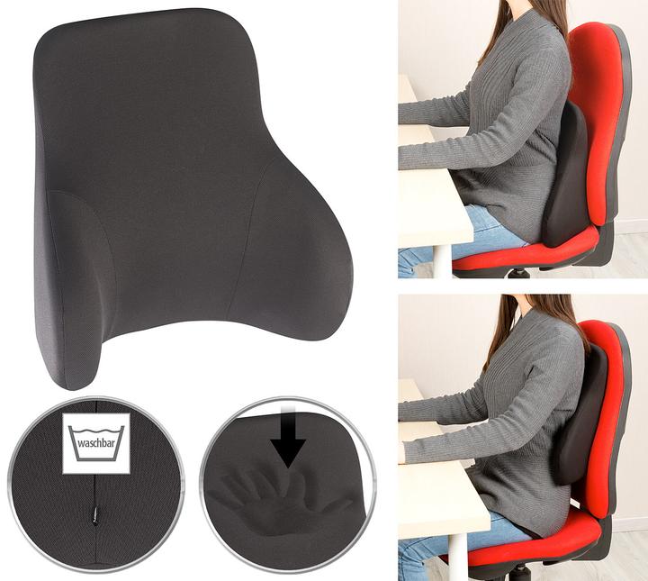 Produktbild Newgen medicals Memory-Foam-Rückenkissen (12 x 41 x 45 cm)