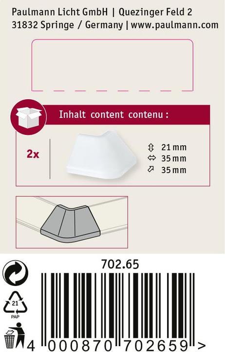 Actual product image Paulmann Profile corner connector