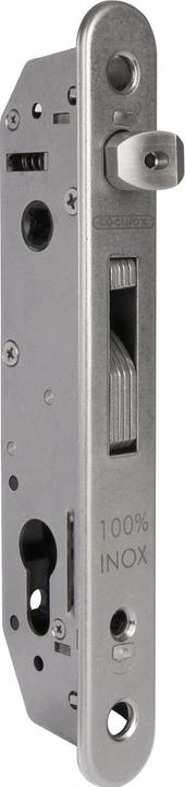 Locinox Rohrrahmenschloss Fortylock mit Hakenriegel, PZ 92,DM 20 mm,Stulp rund,Edelstahl (1 Stk.)