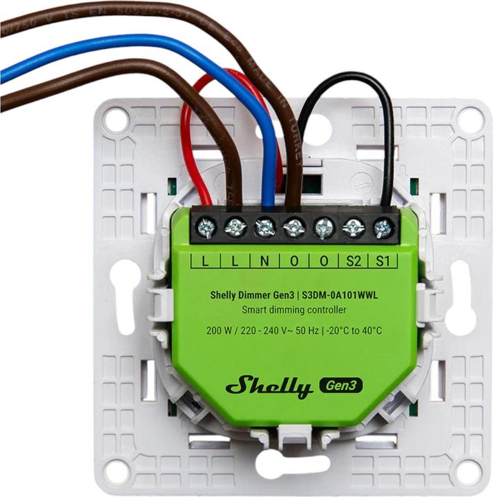 Immagine prodotto Shelly Dimmer Gen3 (Attuatore dimmerabile)