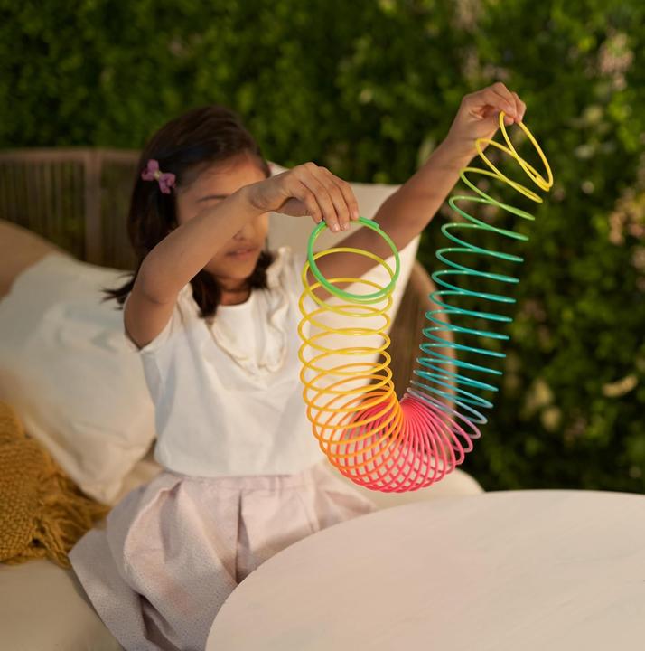 Actual product image The twiddlers Springfeder Rainbow Spirals Slinky Toy 2 Stück