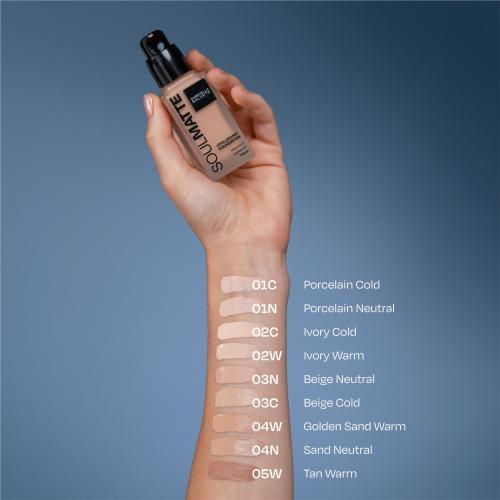 Actual product image Gabriella Salvete Soulmatte Hyaluronic Foundation (01N Porcelain Neutral)