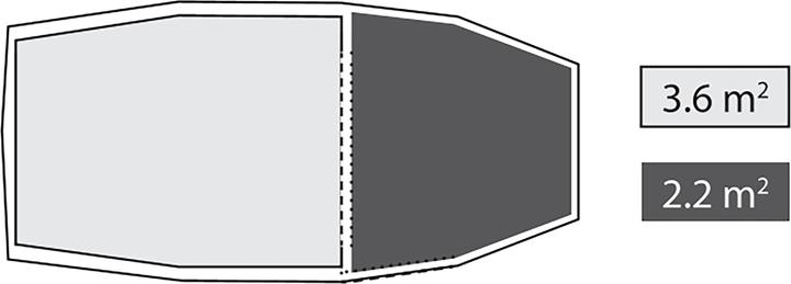 Actual product image Robens Sage 3 Pro (Tunnel tent, 3.20 kg, 3 persons)