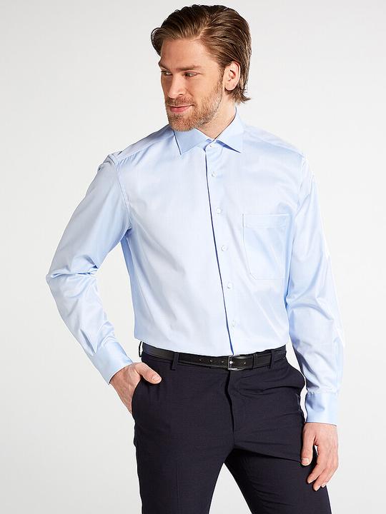 Immagine prodotto Eterna Camicia da uomo COMFORT FIT a maniche lunghe Standard BLU Taglia 45 (45)