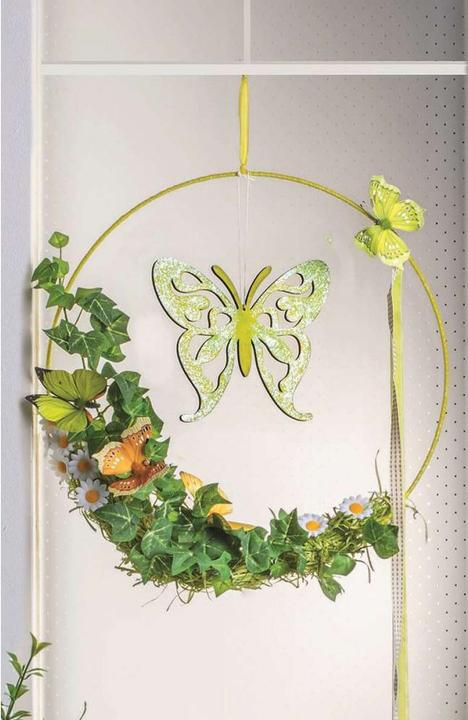 Actual product image Glorex Wooden flower with hanger, natural (0.70 cm)