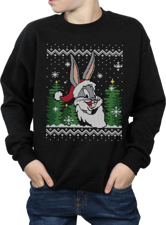 Immagine prodotto Looney Tunes Bugs Bunny Christmas Fair Isle Felpa Ragazzi (116)