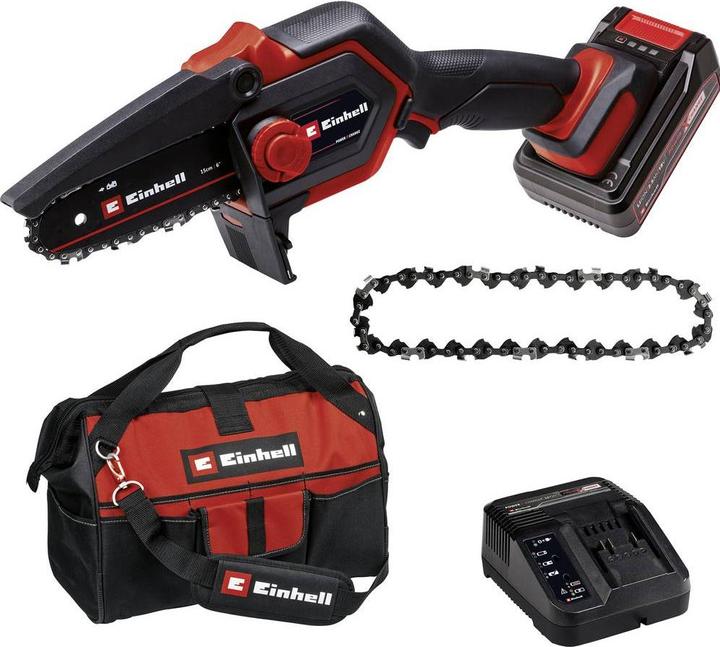 Einhell Akku-Astkettens?ge GE-PS 18/15 Li Bag Kit (Akku Kettensäge)