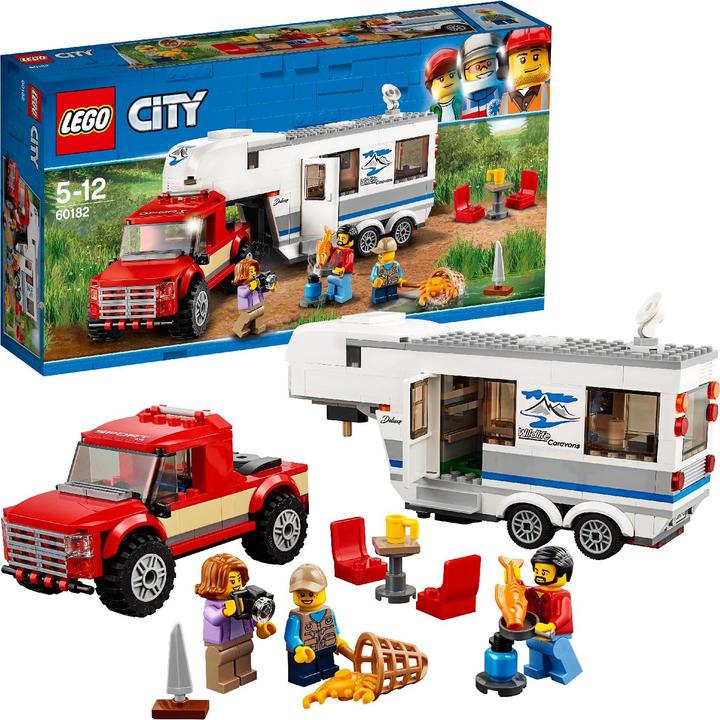 Produktbild LEGO Pickup Wohnwagen (60182, LEGO City)
