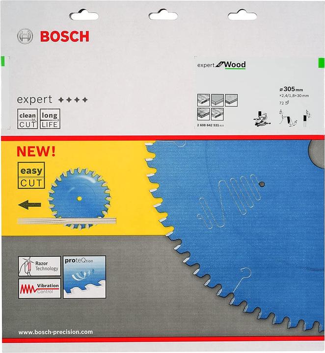 Actual product image Bosch Professional Zubehör Circular saw blade Expert for Wood, 305 x 30 x 2.4 mm, 72