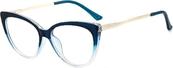 Produktbild Techsuit - Anti-Blue Light Glasses Reflex Metal (F5018-C8) - Cat Eye - Transparent Blue
