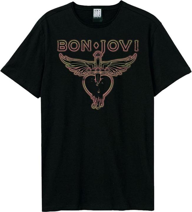 Actual product image Amplified Unisex Adult Hold On Bon Jovi T-Shirt (XL)