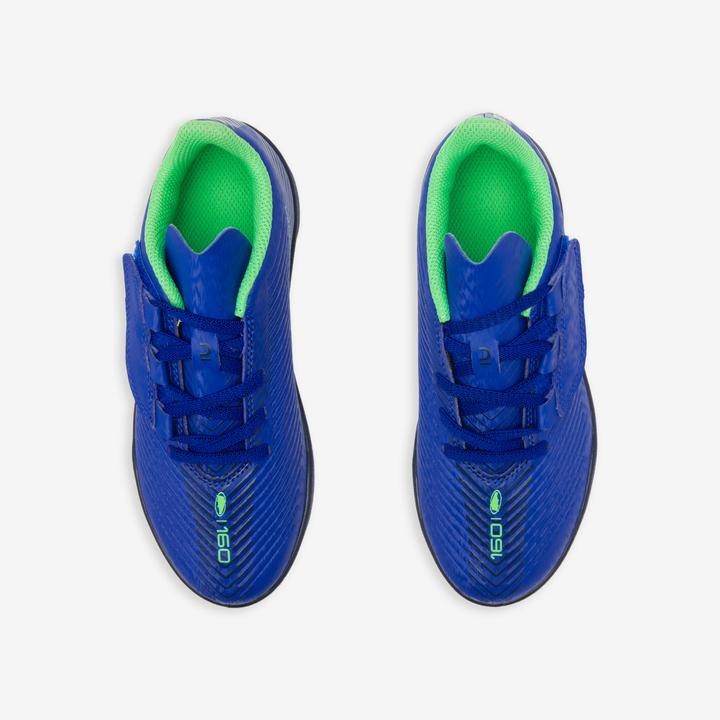 Immagine prodotto Kipsta Scarpe da calcio da bambino con chiusura a velcro - 160 Easy Turf blu (32)