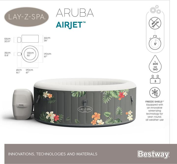 Image du produit Bestway Lay-Z-Spa Aruba (3 pers.)