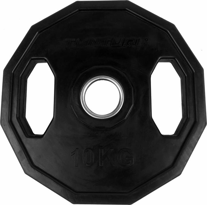 Actual product image Tunturi Gummierte 10 kg Hantelscheibe 50 mm (1 x 10 kg)