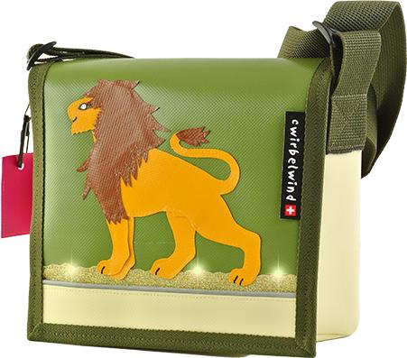 Actual product image Cwirbelwind Proud lion glitter nursery bag