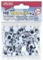 Actual product image Herlitz Wiggle eyes, movable pupil, assorted sizes: 33 x 7 mm round, 33 x 12 mm round