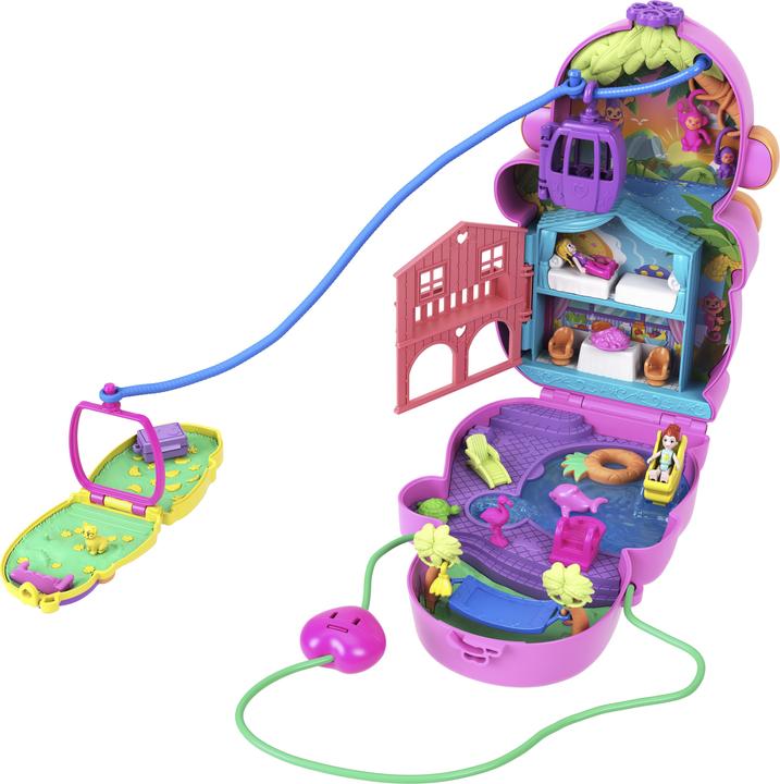 Actual product image Polly Pocket Play set monkey mum and baby