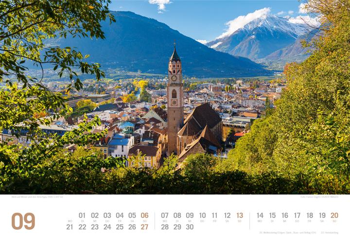 Actual product image Südtirol - von Bozen bis zu den drei Zinnen - ReiseLust Kalender 2026 (45 x 33 cm, Hardcover, German)