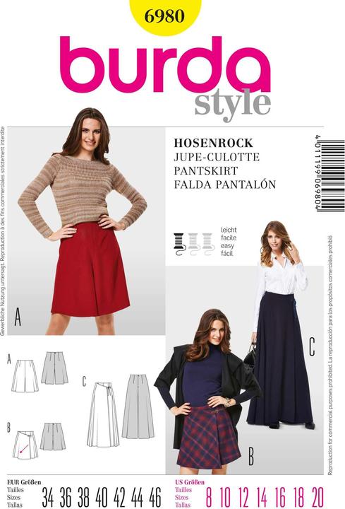 Modello Gonna a pantalone