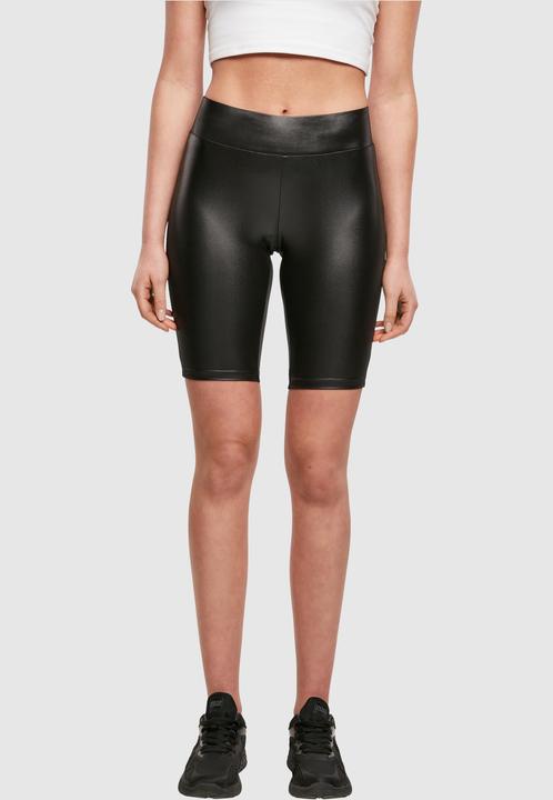Actual product image Urban Classics Ladies Imitation Leather Cycle Shorts (4XL)