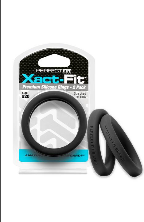Actual product image PerfectFitBrand #20 Xact-Fit Cockring 2-Pack (5.10 cm)