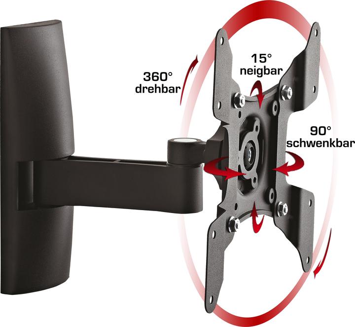 Immagine prodotto VCM Morgenthaler TS 2 Supporto a parete per TV 38,1 cm (15") 94,0 cm (37") Inclinazione+scorrimento (Muro, 37", 15 kg)