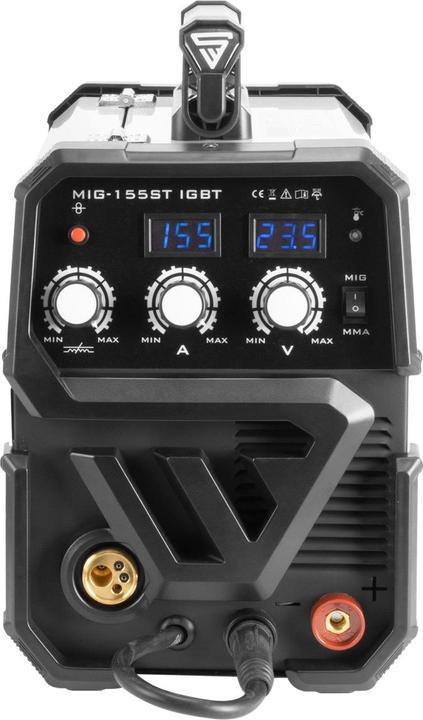 Produktbild Stahlwerk Schutzgas Schweissgerät MIG 155 ST IGBT mit 155 Ampere mit MMA E-Hand