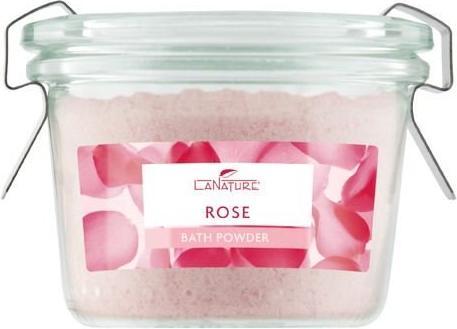 La Nature Rose bath powder jar