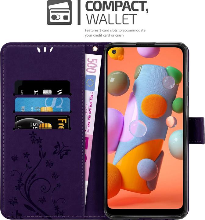 Productafbeelding Cadorabo Bloemen Boekomslag (Samsung Galaxy A11, Samsung Galaxy M11)