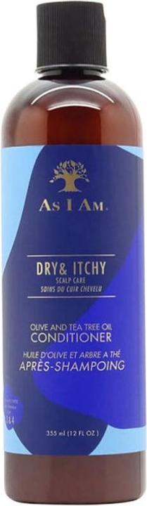 Immagine prodotto As I Am Balsamo all'olio di oliva e all'albero del tè DRY & ITCHY SCALP CARE 355ml (355 ml)