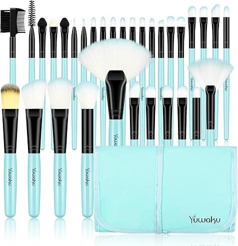 Produktbild Yuwaku 32 Stück Makeup Pinsel Brushes Set mit Tasche No.18 (Augenbrauen)