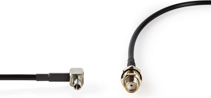 Actual product image Nedis Antenna cable | SMA socket | TS9 | Gold-plated | 50 Ohm | Individually shielded | 0.20 m | Round | (50 dB, Antenna cable)