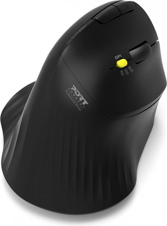 Actual product image Port Designs Mouse Ergonomic Rechargeable Bluetooth Track Ball (Wireless)