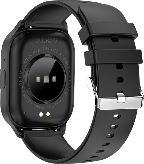 Actual product image Konrow K-Watch (Connected Watch - 2.01" - Built-in Microphone) Black