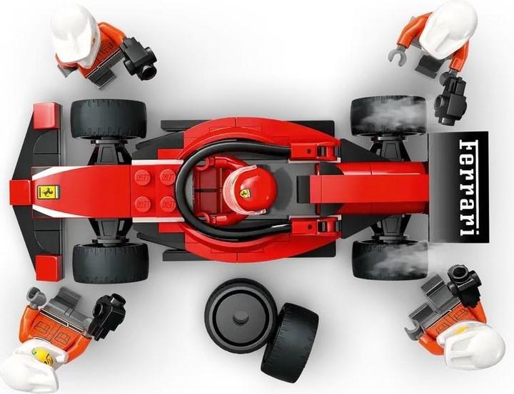 Immagine prodotto LEGO F1 Boxenstopp mit Boxencrew und Ferrari Flitzer (60443, LEGO City)
