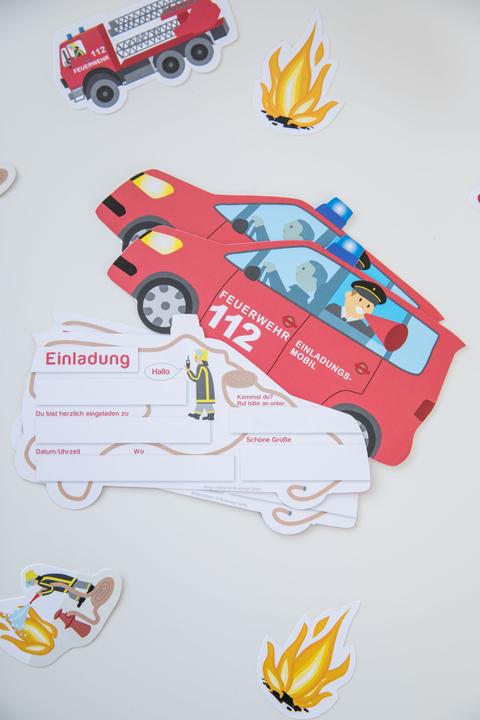 Image du produit DH-Konzept Invitation voiture de pompiers