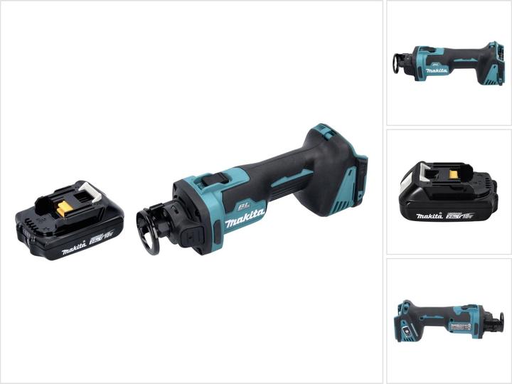 Makita DCO 181 A1 Akku Rotationsschneider 18 V 32000 U/min Brushless + 1x Akku 2,0 Ah - ohne