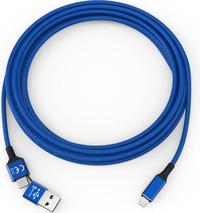 Produktbild Cololight SPEEDY-L BL Ladekabel USB-A/USB-C -> Lightning blau (1 m, USB 3.2 Gen 2)