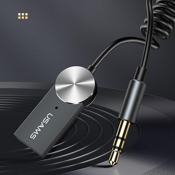 Productafbeelding Usams Audio Bluetooth 5.0 USB-AUX adapter SJ464JSQ01 (US-SJ464) (Zender en ontvanger)