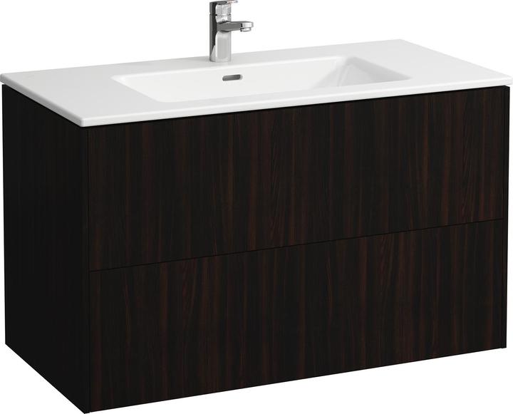 Immagine prodotto Laufen Pro S Set Base 1000, lavabo, 1 foro per rubinetto, troppopieno, incluso mobiletto, 2 cassetti